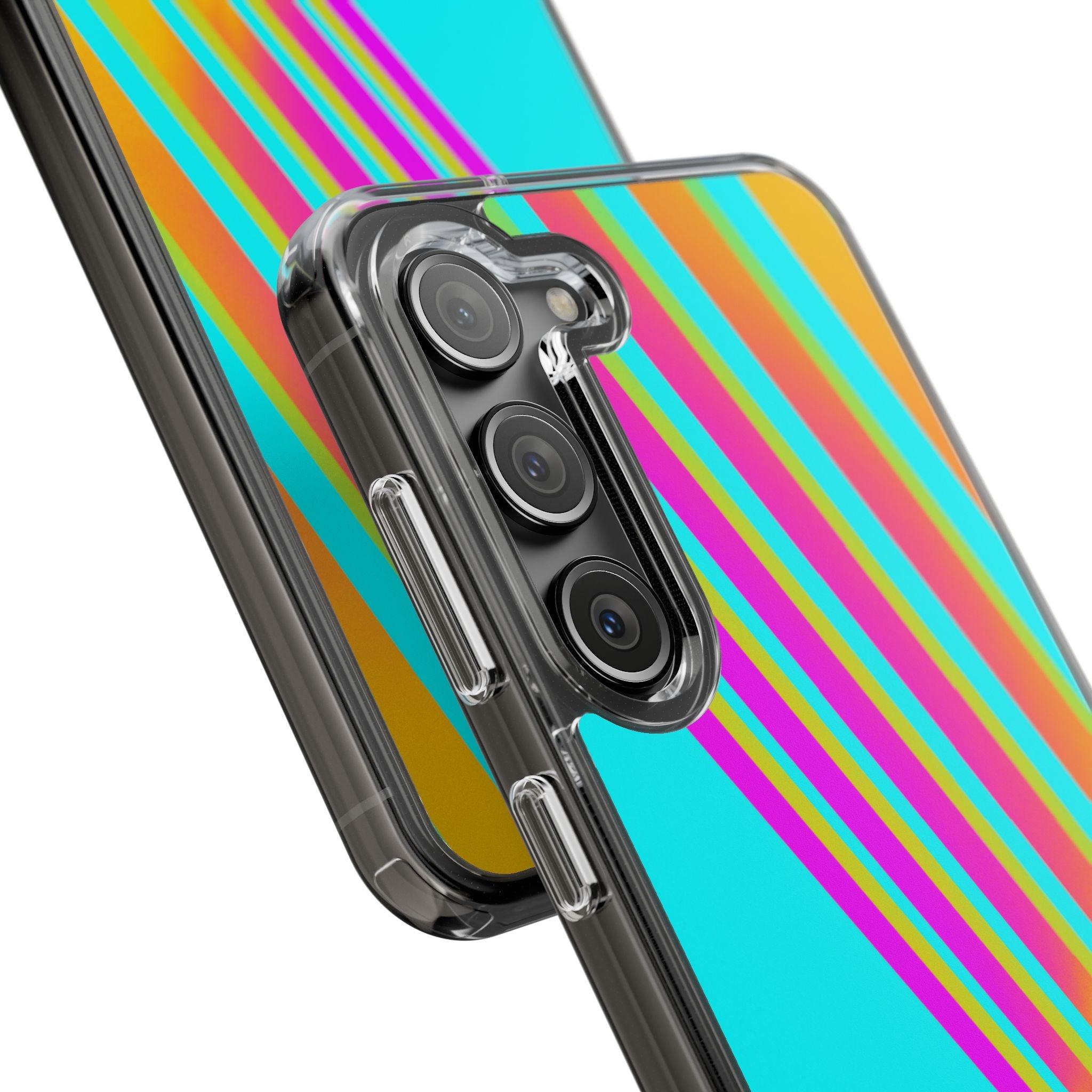 Abstract Pattern With Vibrant Color Clear Cases