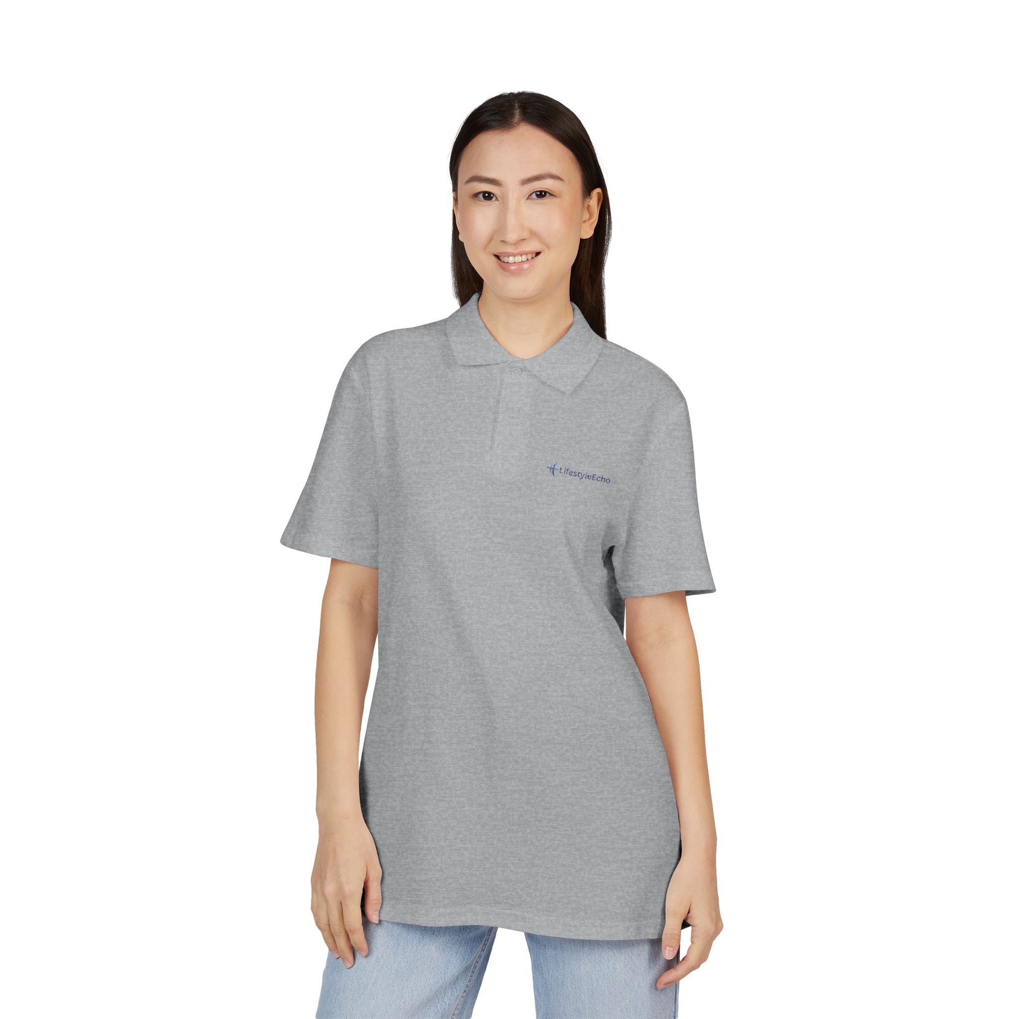 Embroidered Classic Pique Polo — LifestyleEchol Chest Logo
