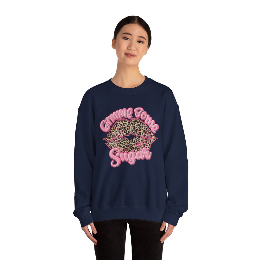 Gimme Some Sugar Leopard Lips Crewneck Sweatshirt
