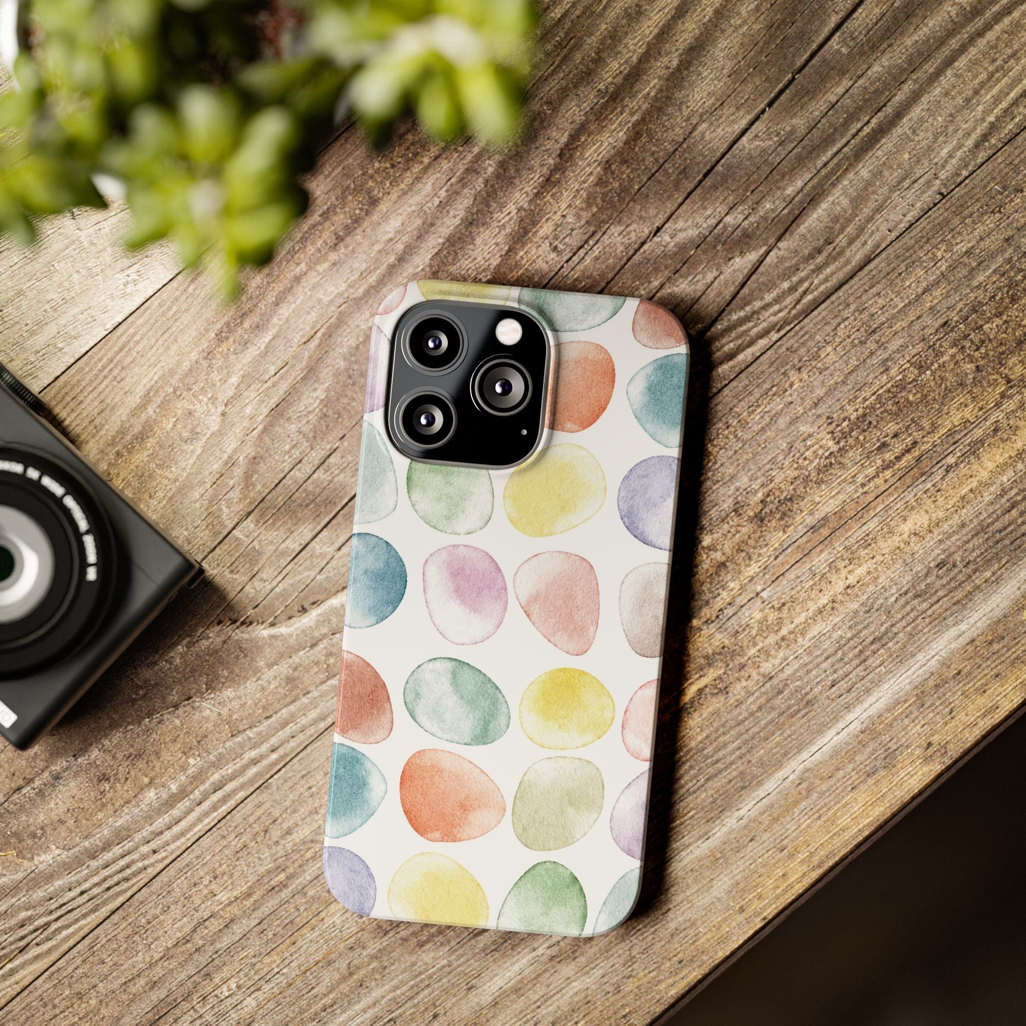 Colorful Watercolor Organic Circle Phone Cases