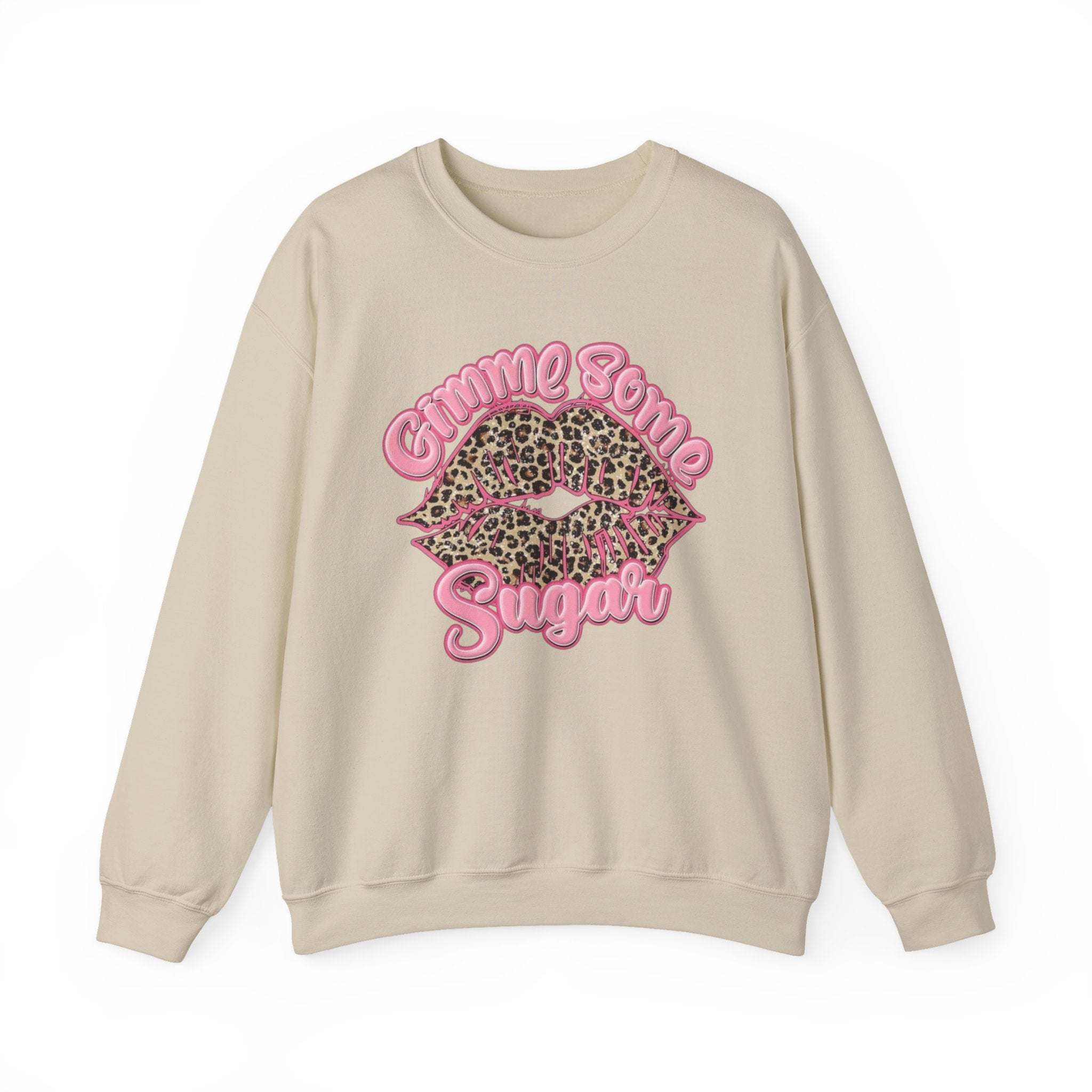 Gimme Some Sugar Leopard Lips Crewneck Sweatshirt