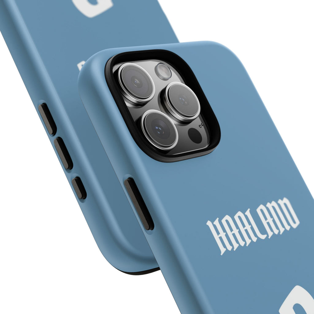 Erling Haaland PowerStrike – Rugged Dual-Layer Protection & Slim Profile | Compatible with iPhone 8 to 16 Pro Max & Samsung Galaxy S10 to S25 Ultra