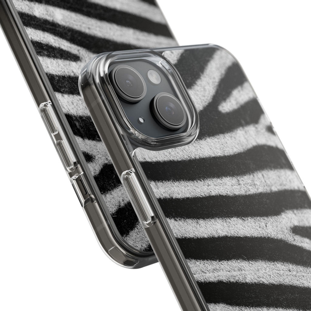 Clear Cases Black and White Zebra Stripes