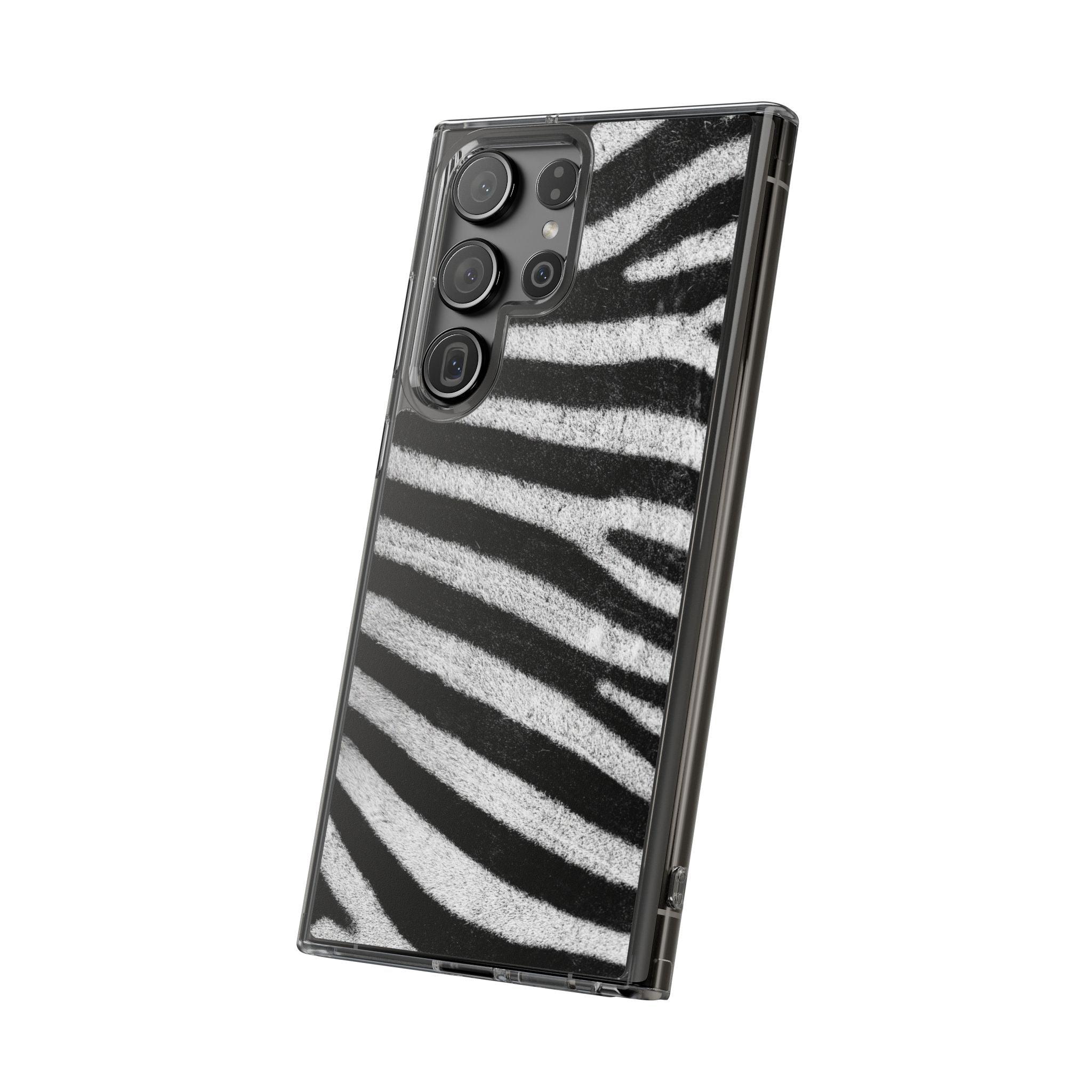 Clear Cases Black and White Zebra Stripes