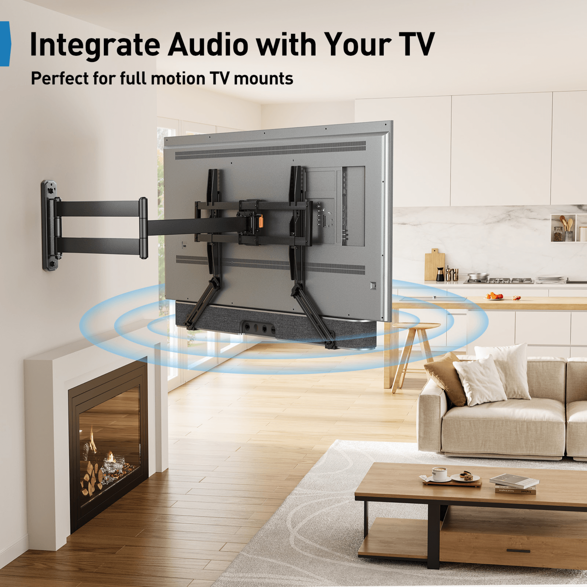 ErgoAV Universal Soundbar Mount Supports up to 15lbs