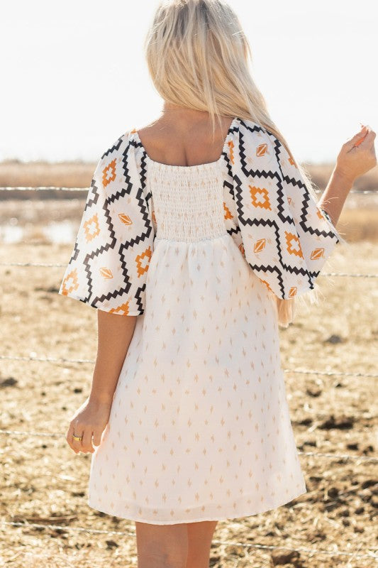 Penny Western Aztec Loose Mini Dress