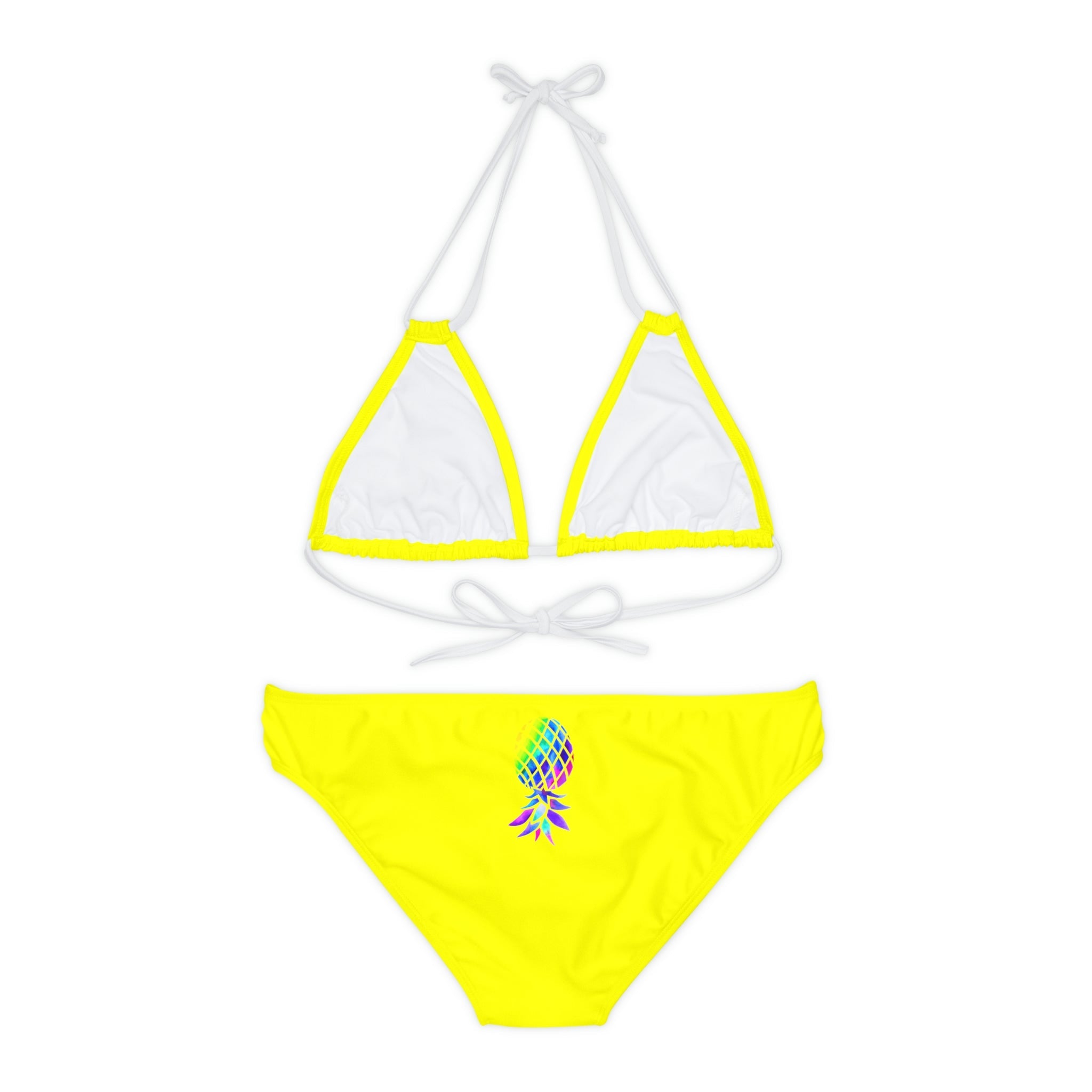 Upside down Pineapple Strappy Bikini Set