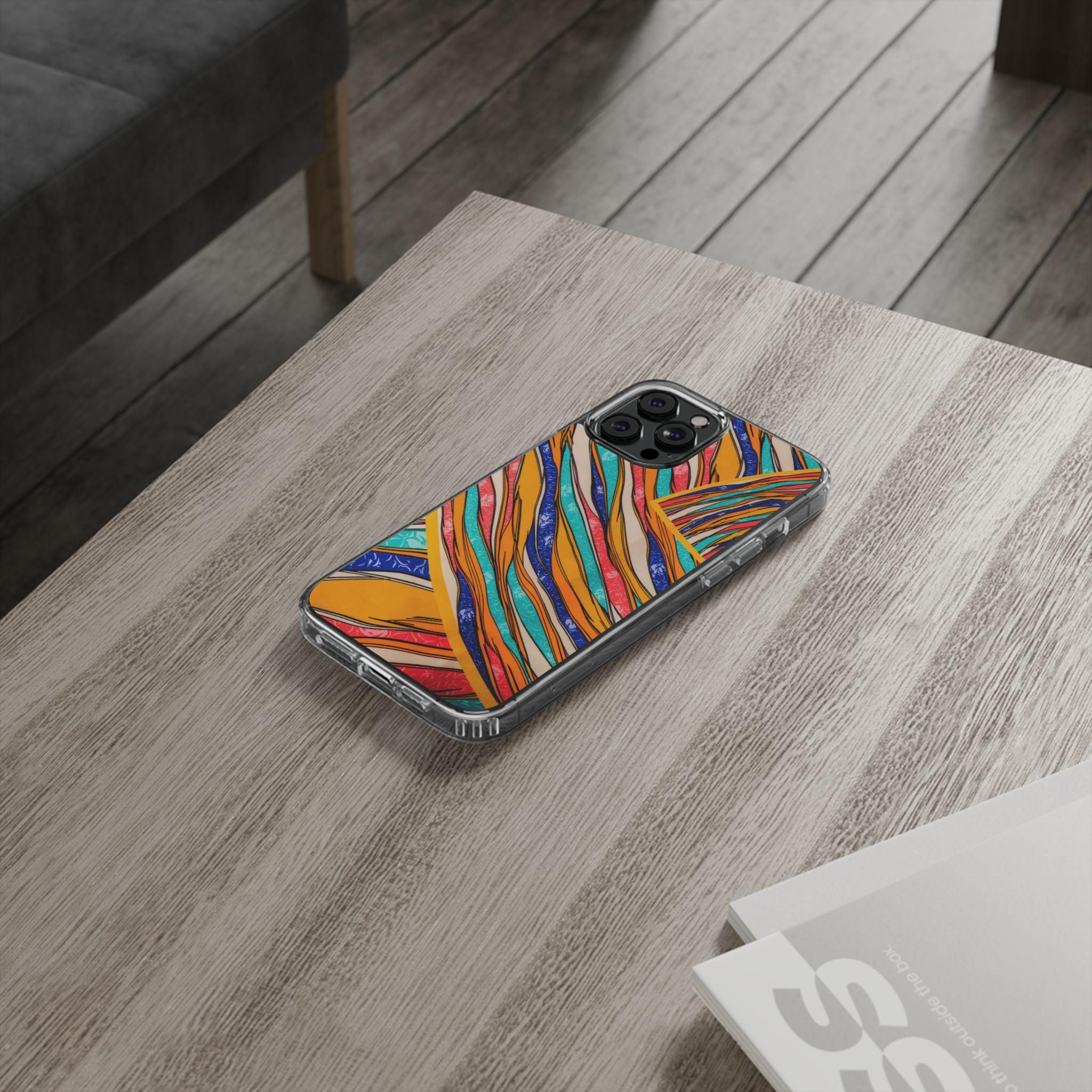 Clear Cases Stripes of  Powerful Colors
