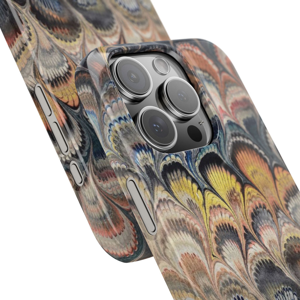 Multi-Colored Marbled Swirl Phone Case - Single Layer Slim Case