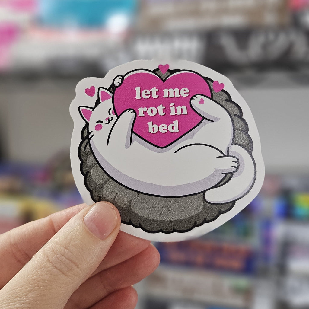 Let Me Rot Cat 3" Funny Sticker