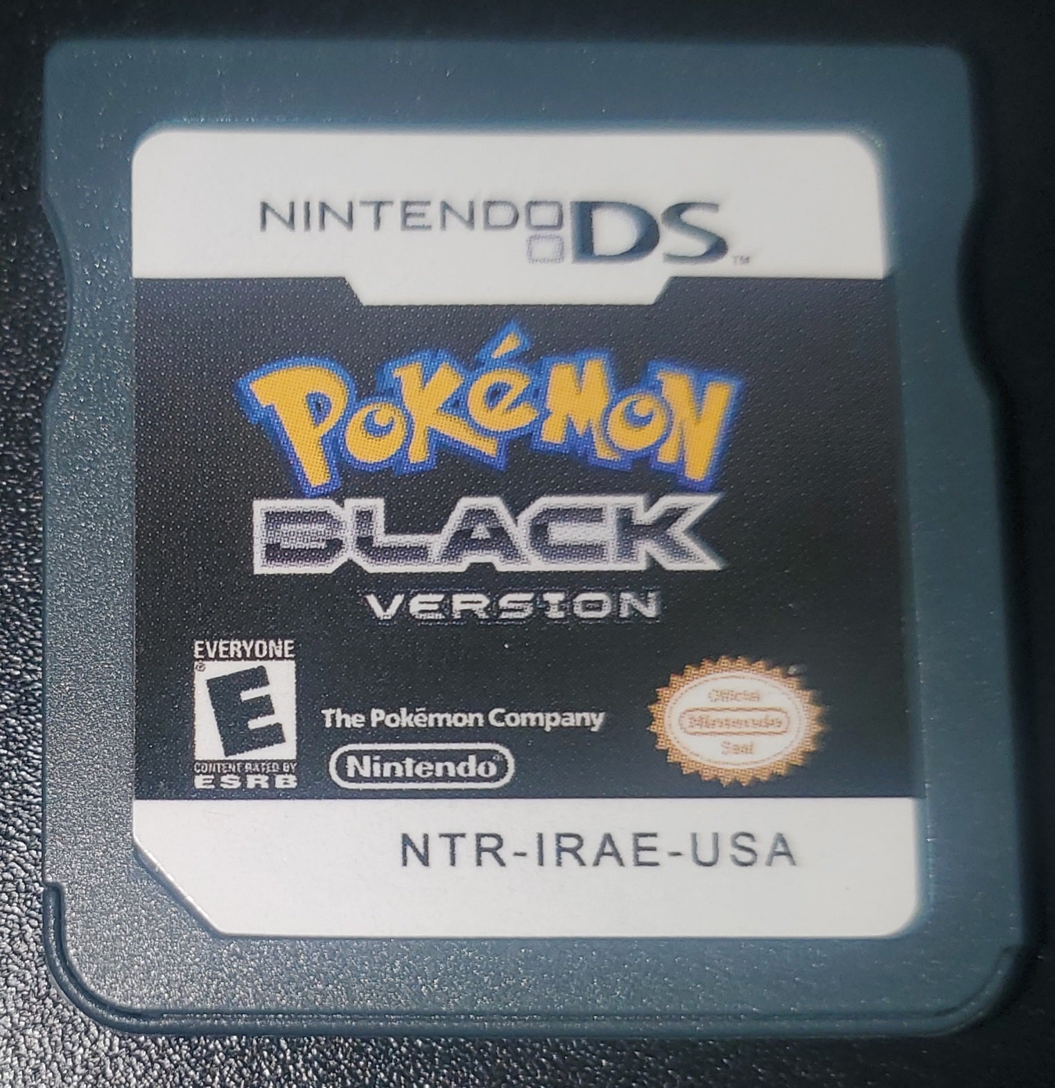 Pokemon Black Version 1 Video Game Nintendo DS R4
