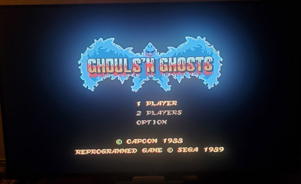 Ghouls 'N' Ghosts Sega Genesis Mega Drive Video Game Cartridge