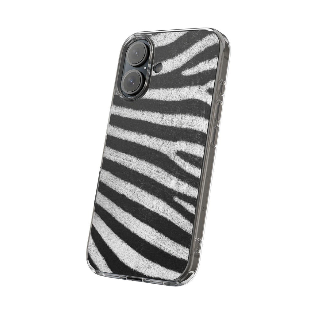 Clear Cases Black and White Zebra Stripes