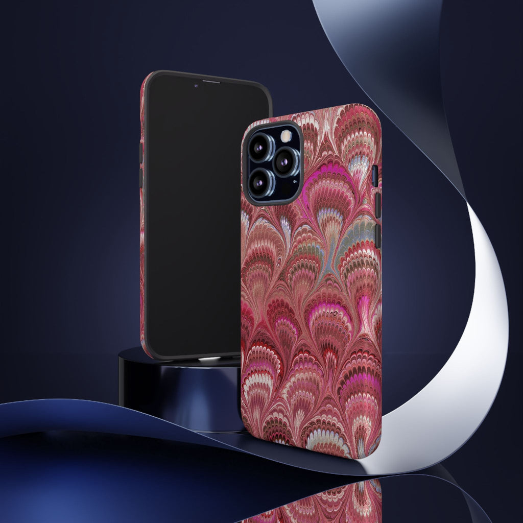 Shades of Pink Marbled Phone Case —  Dual Layer - Tough Protective Phone Cover