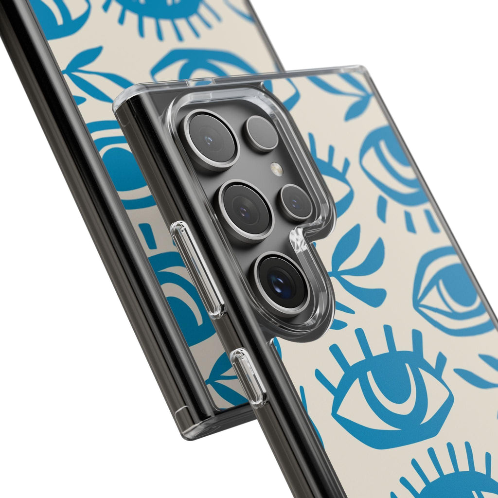 Eyes And Leaves  Pattern Clear Cases