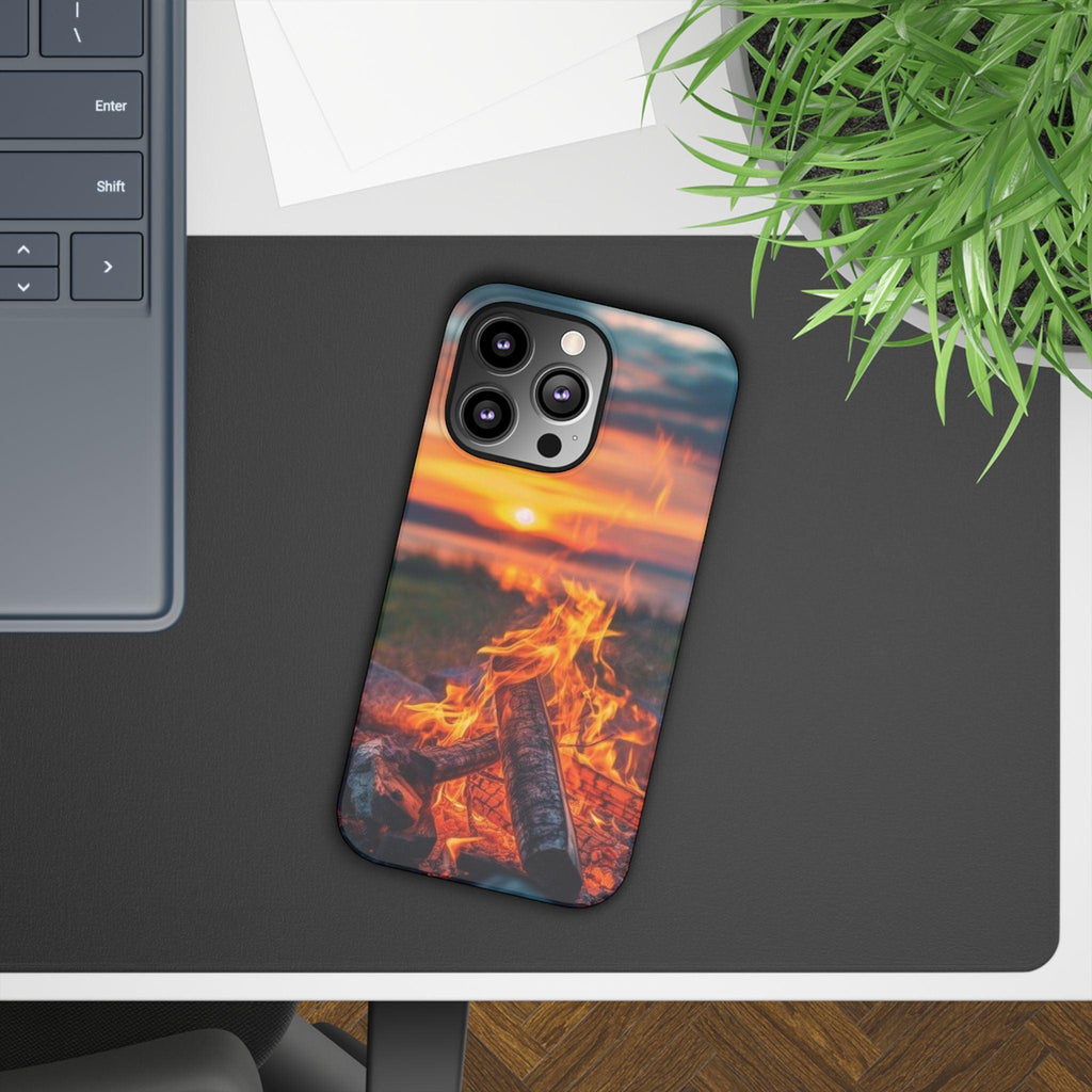 Woodland Fire Phone Case – Warmth of Nature’s Blaze on Your Device