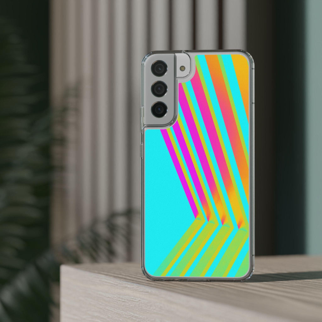 Abstract Pattern With Vibrant Color Clear Cases