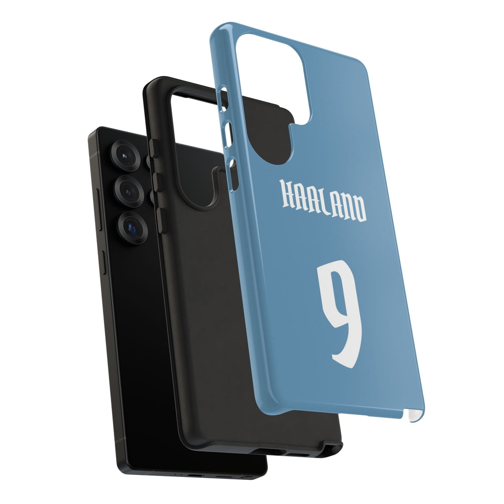 Erling Haaland PowerStrike – Rugged Dual-Layer Protection & Slim Profile | Compatible with iPhone 8 to 16 Pro Max & Samsung Galaxy S10 to S25 Ultra