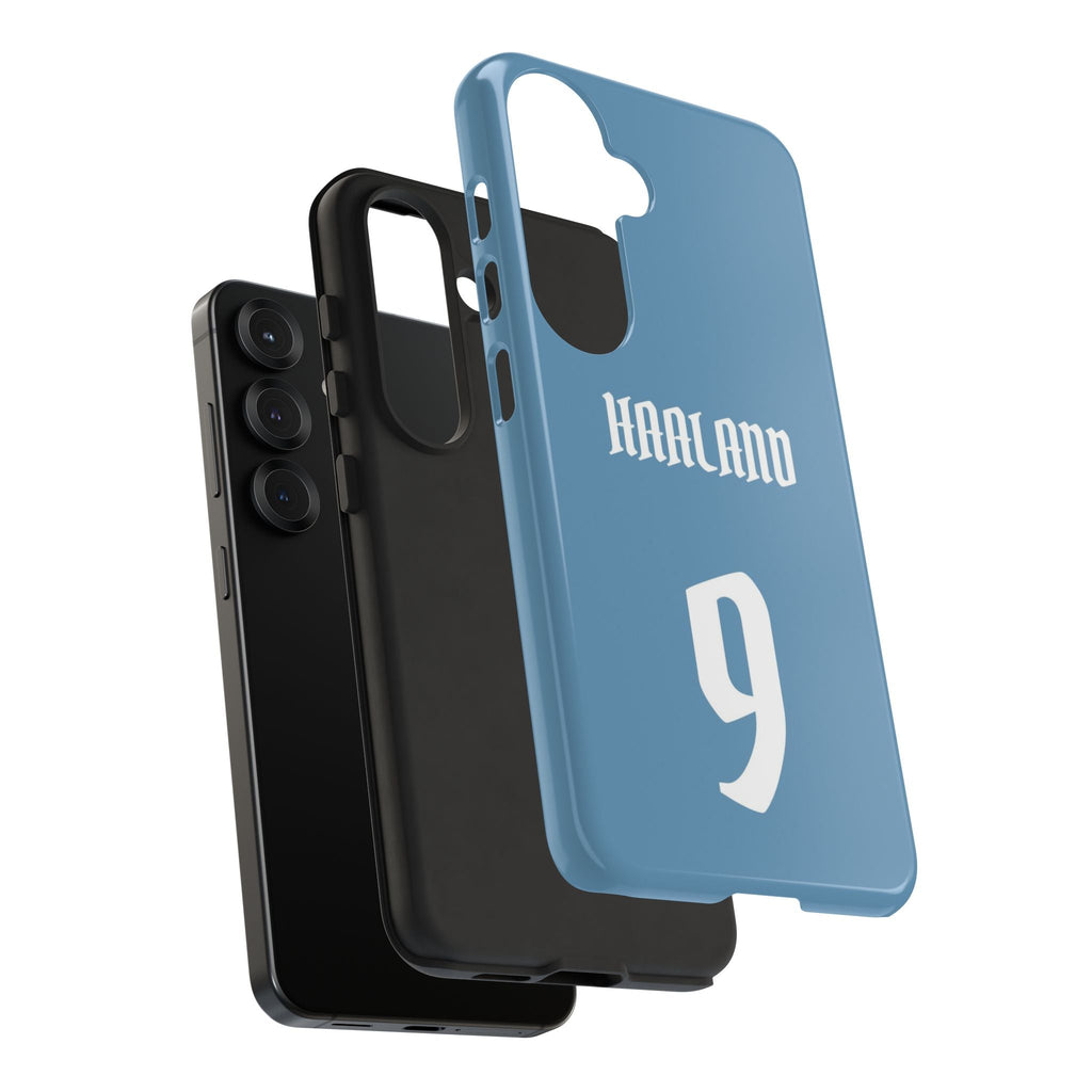 Erling Haaland PowerStrike – Rugged Dual-Layer Protection & Slim Profile | Compatible with iPhone 8 to 16 Pro Max & Samsung Galaxy S10 to S25 Ultra