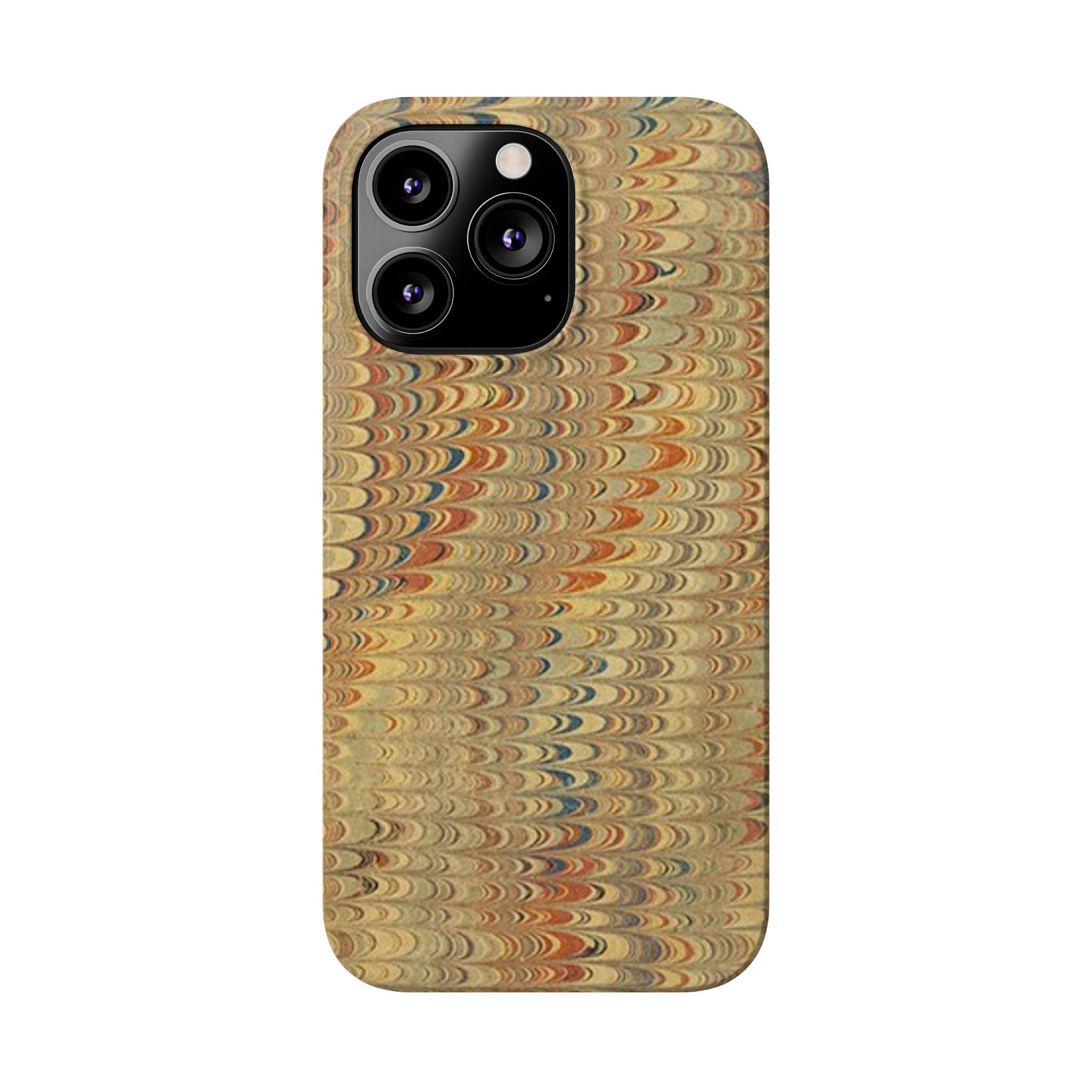 Phone Cases - Golden Fall Neutrals Italian Marbled Design, Gift for Art Lovers, Customizable and Stylish