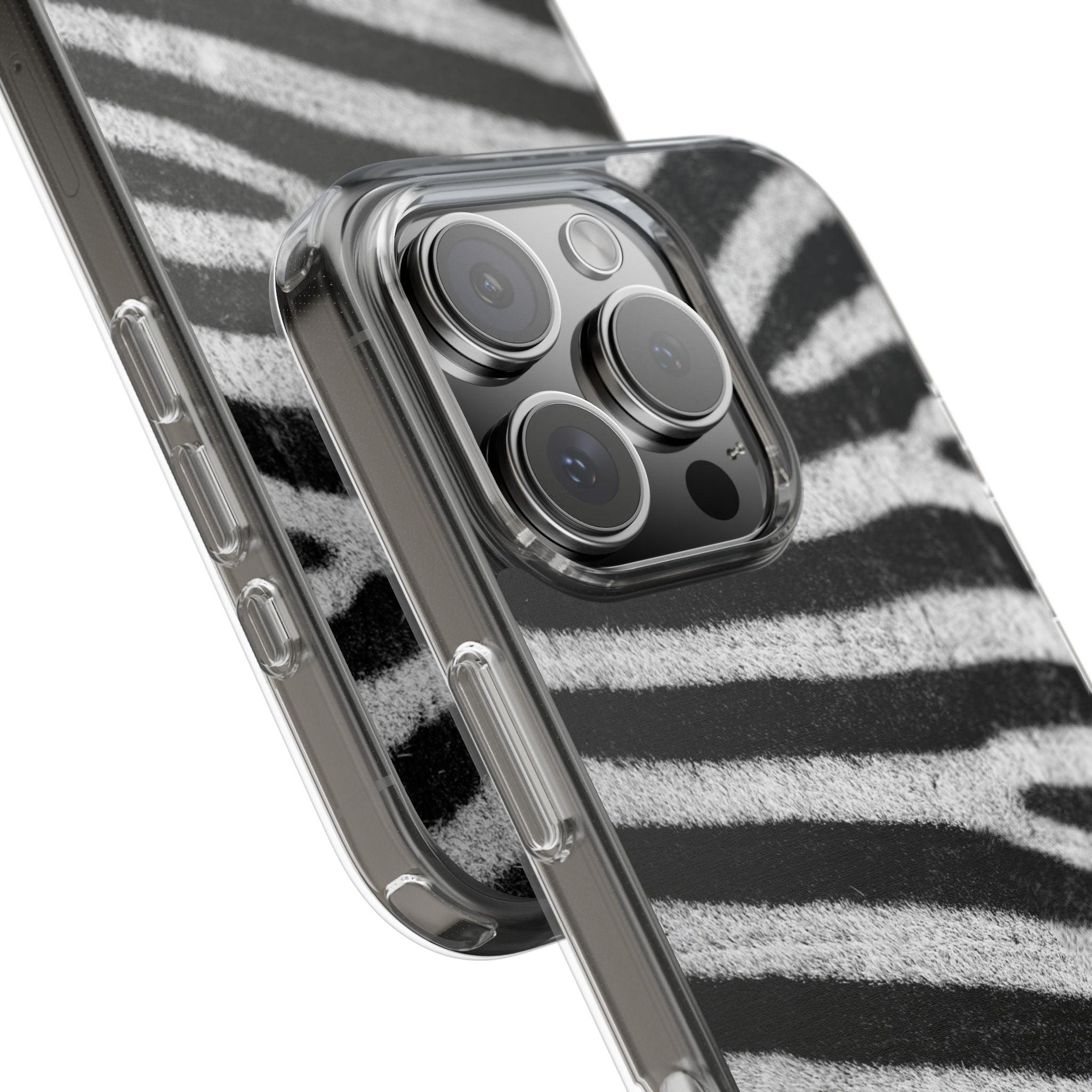 Clear Cases Black and White Zebra Stripes