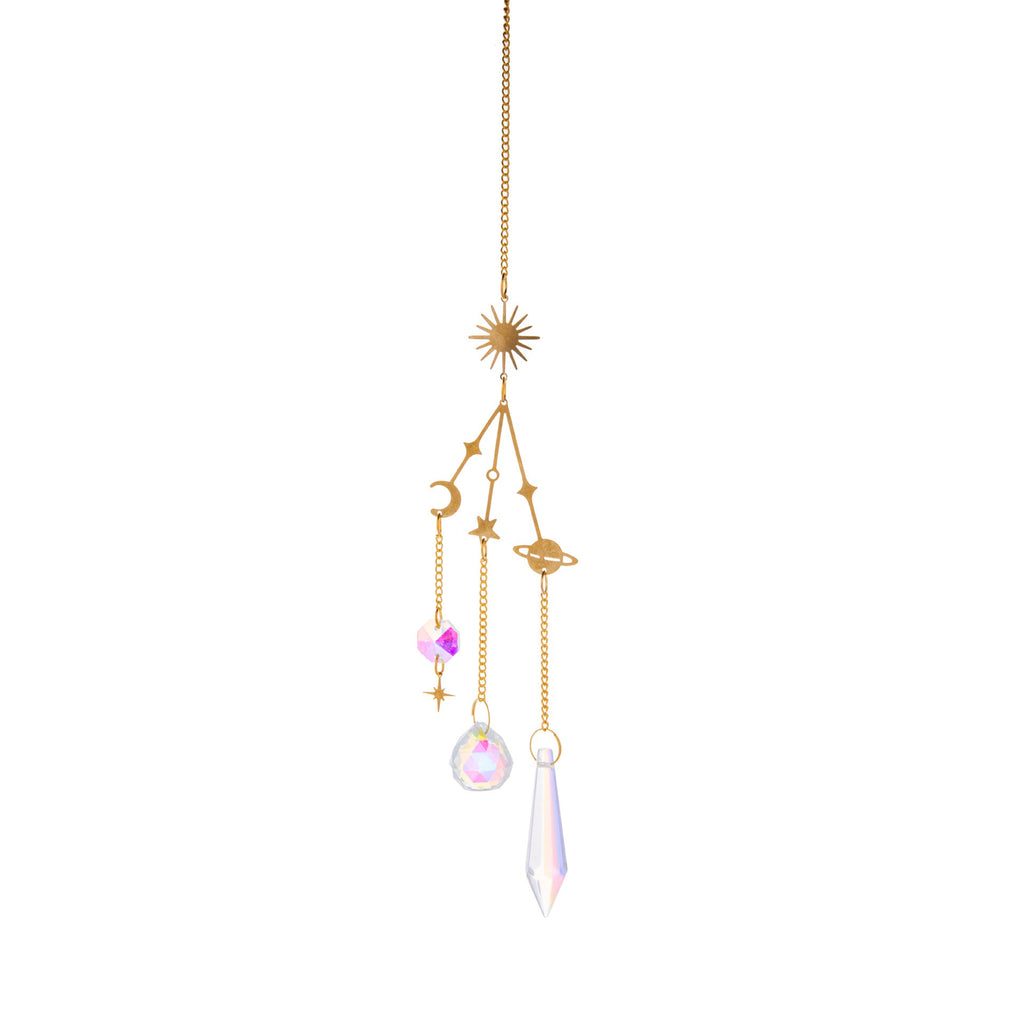 Galaxy Crystal Sun Catcher Lighting Wind Chime Pendant