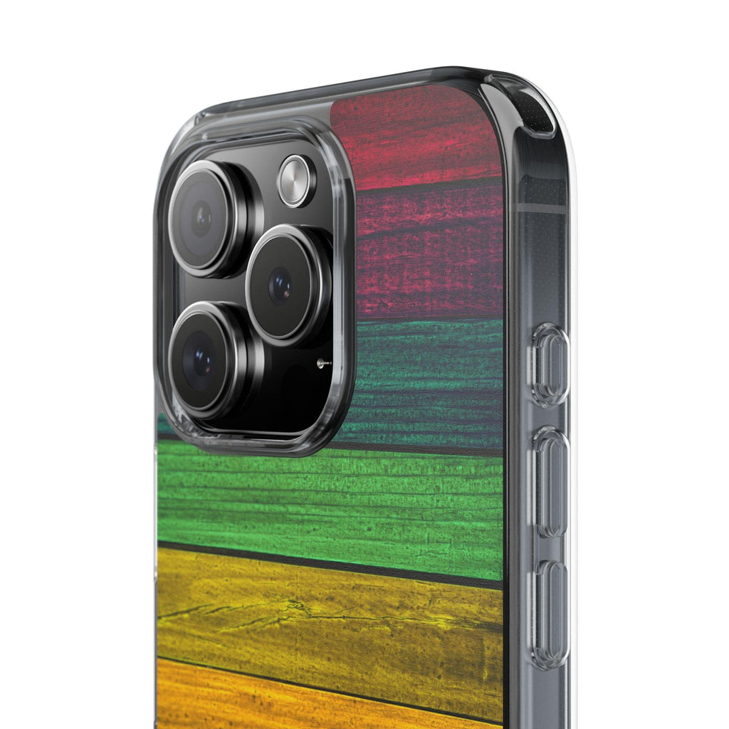 Rainbow On Woods Clear Cases