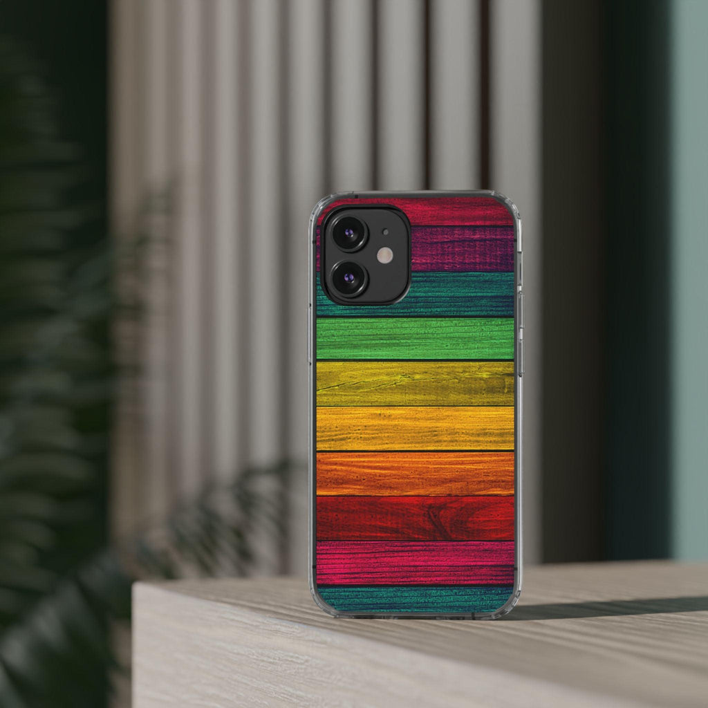 Rainbow On Woods Clear Cases