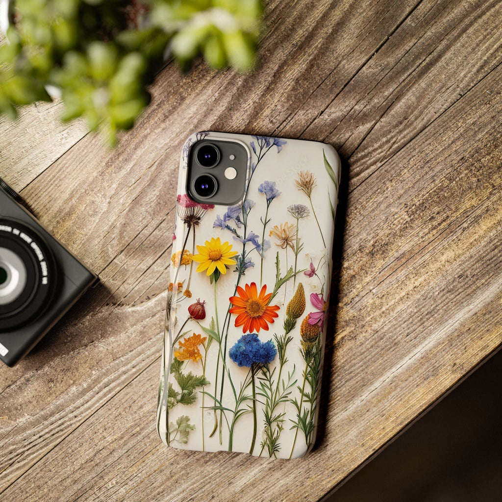 Floral Phone Cases, Pressed Flowers Design, iPhone 17 Case, Botanical Phone Accessories