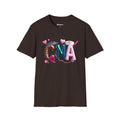 CNA Balloon Letters T-Shirt — Cute Floral & Stethoscope Nurse Gift