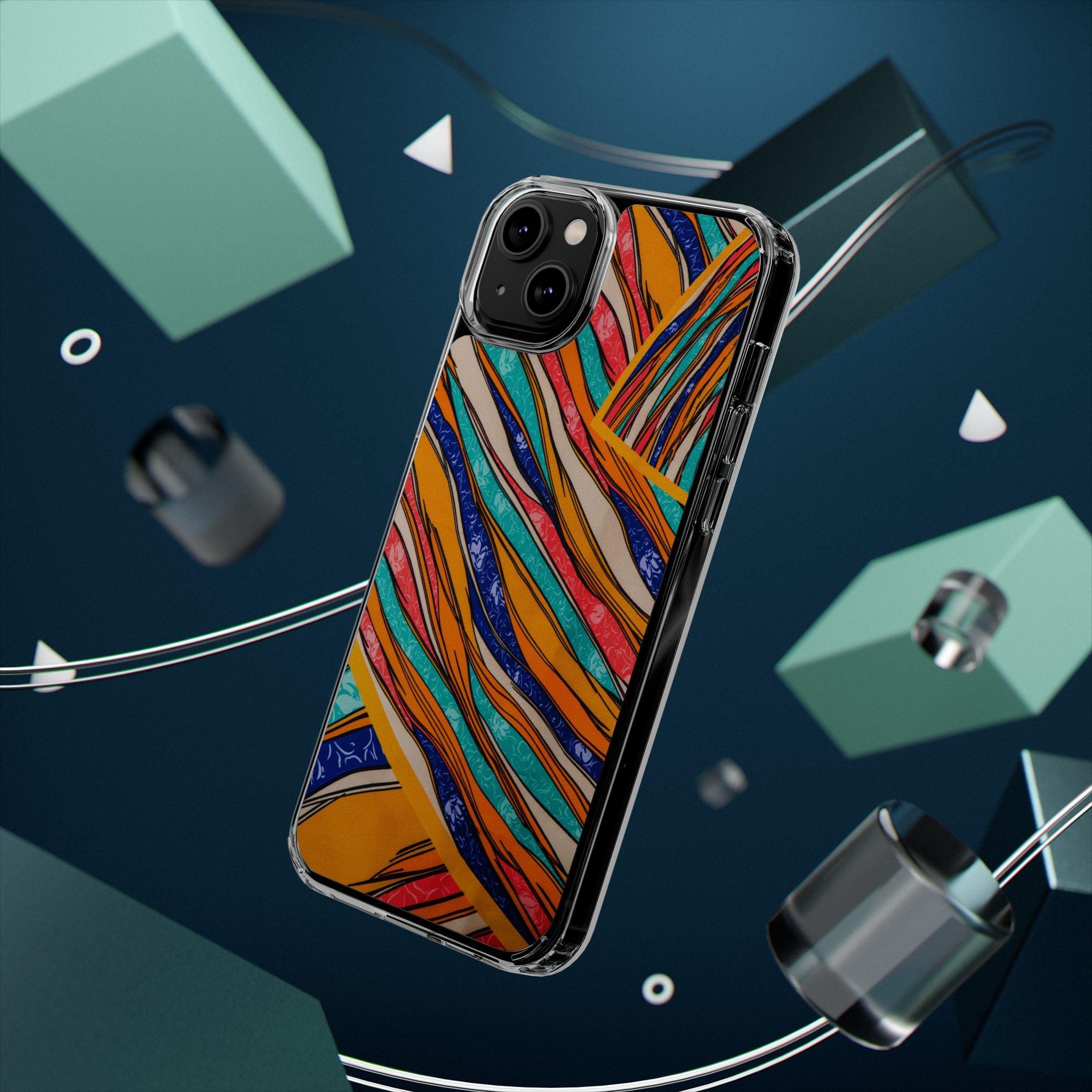Clear Cases Stripes of  Powerful Colors