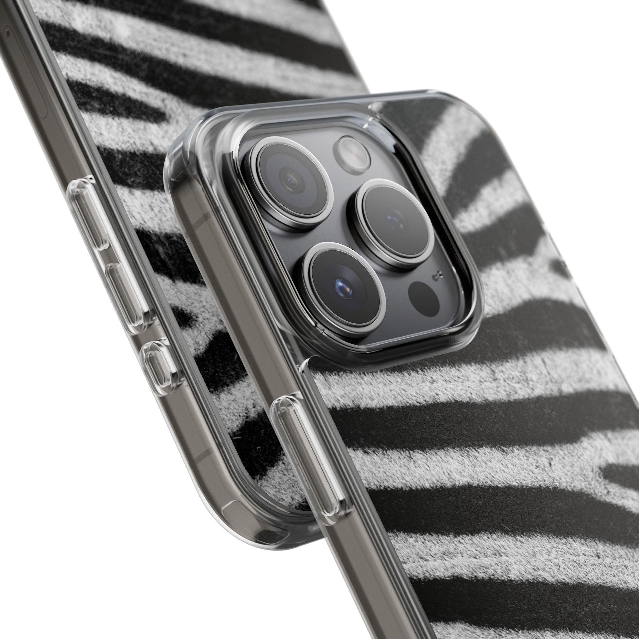 Clear Cases Black and White Zebra Stripes