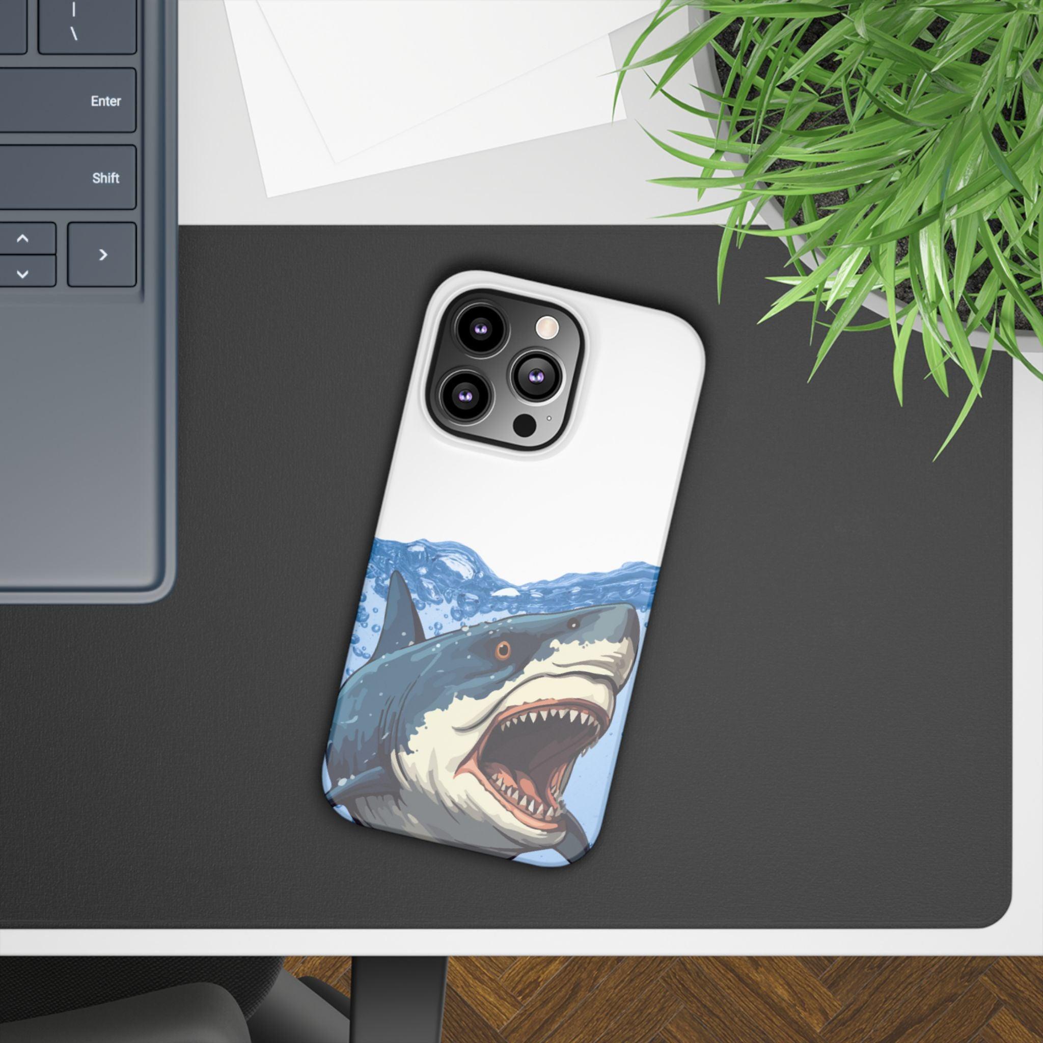 Shark Frenzy Phone Case – Dive into Bold Style