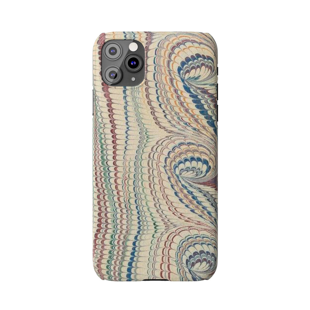 Beige and Neutrals Italian Vintage Marbled Paper Design on iPhone 17 + All Cases