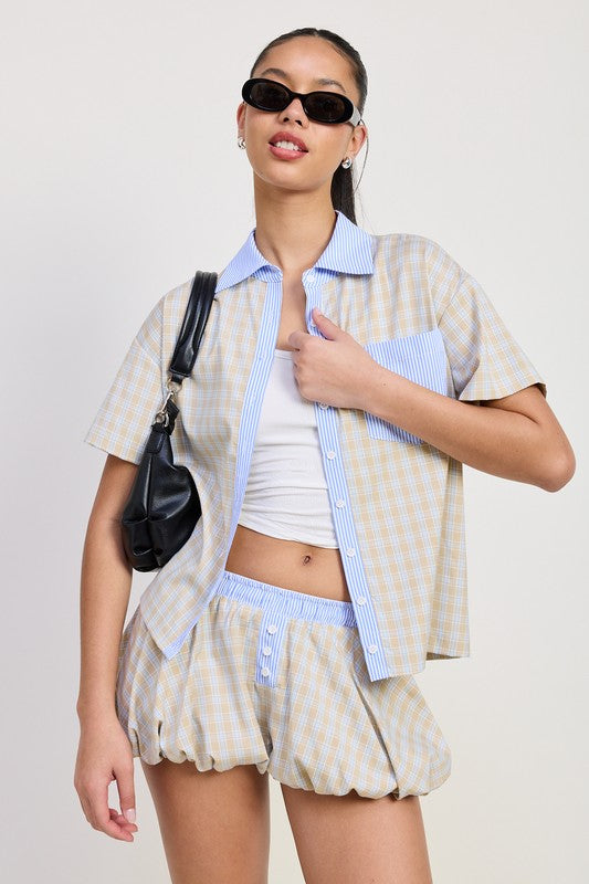 MIX MEDIA OVERSIZED SHIRT