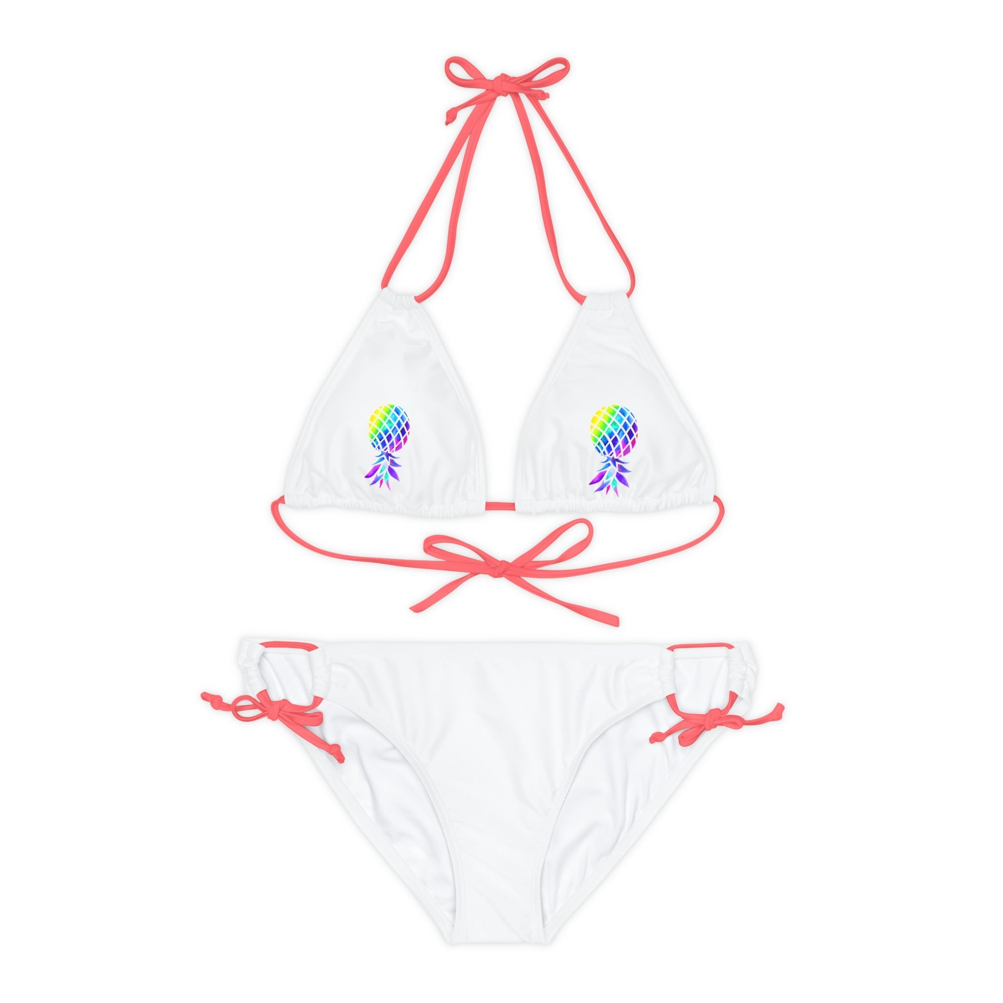 Upside down Pineapple Strappy Bikini Set