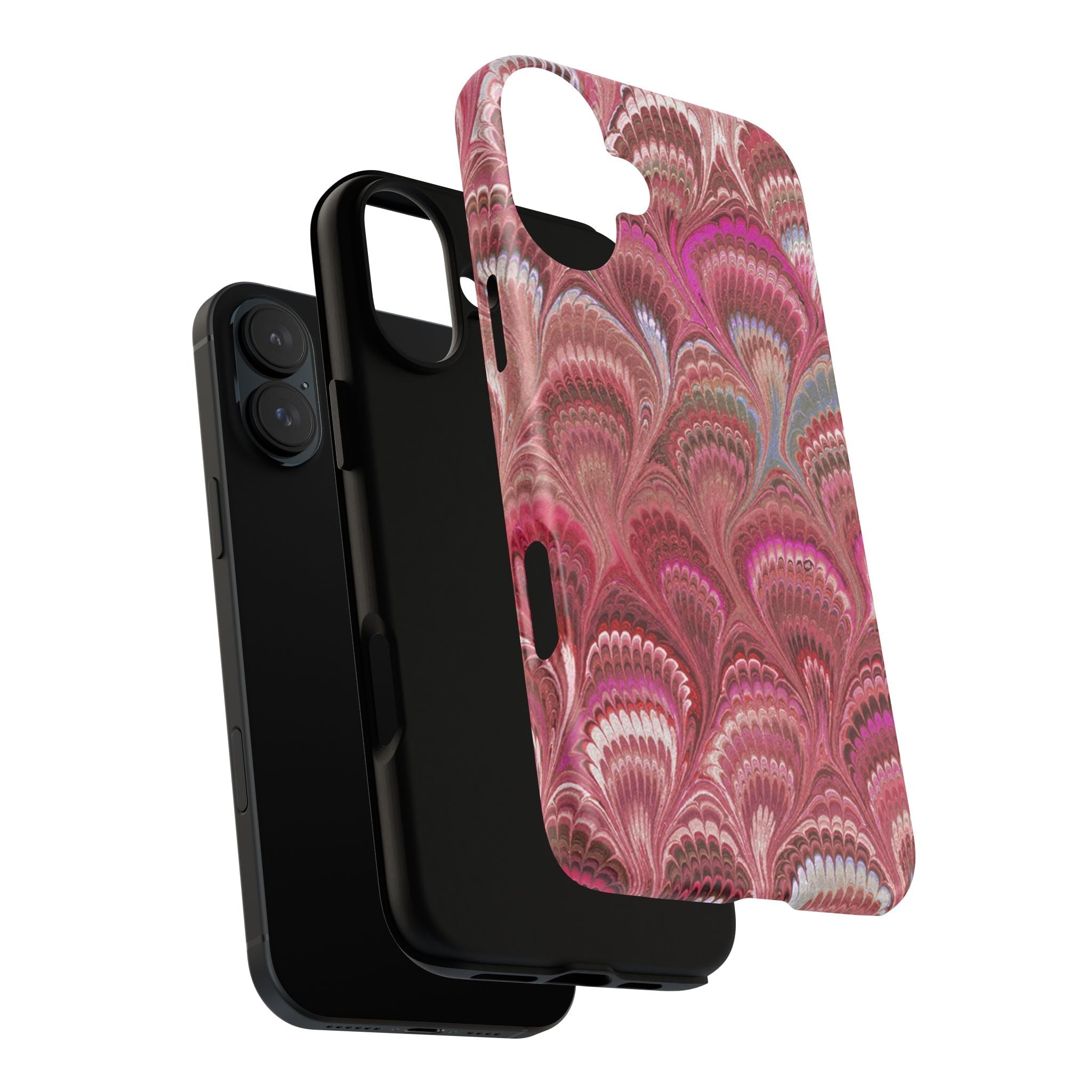 Shades of Pink Marbled Phone Case —  Dual Layer - Tough Protective Phone Cover