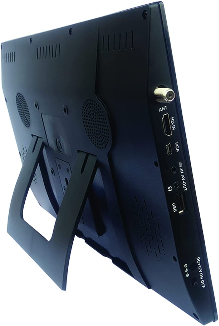 Naxa Portable 14.1" 12 Volt ACDC TV and Digital Multimedia Player with Built-in Rechargeable Lithium Battery & DC Car Cord