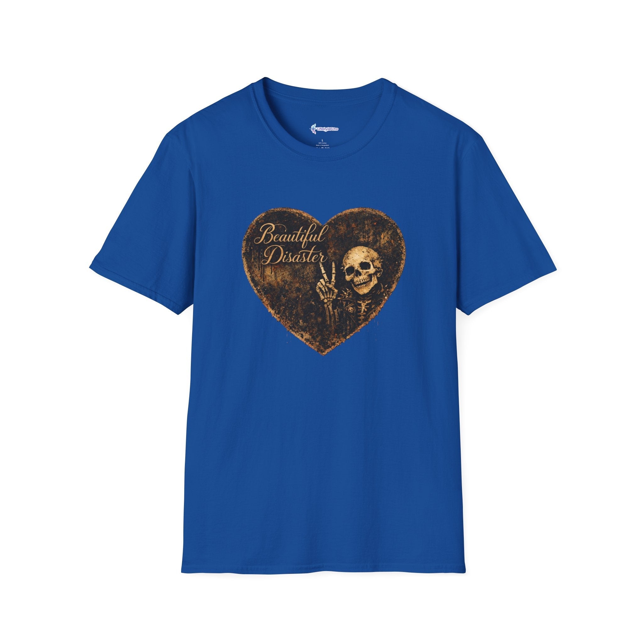 Beautiful Disaster Heart T-Shirt — Heart Graphic 'Beautiful Disaster' Tee