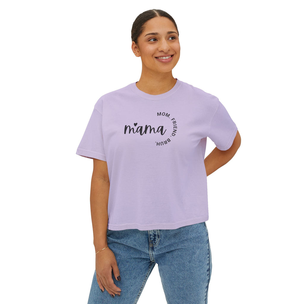 Women's Boxy Tee - Oversized Comfort Fit for Moms - DipaliZ