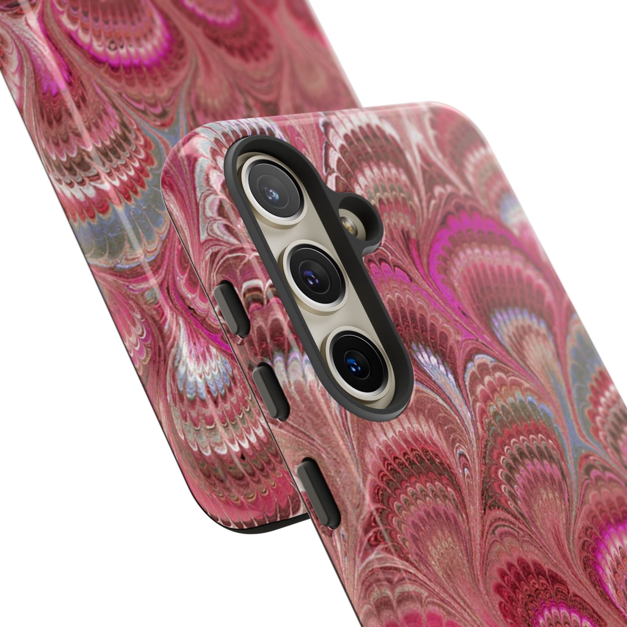Shades of Pink Marbled Phone Case —  Dual Layer - Tough Protective Phone Cover