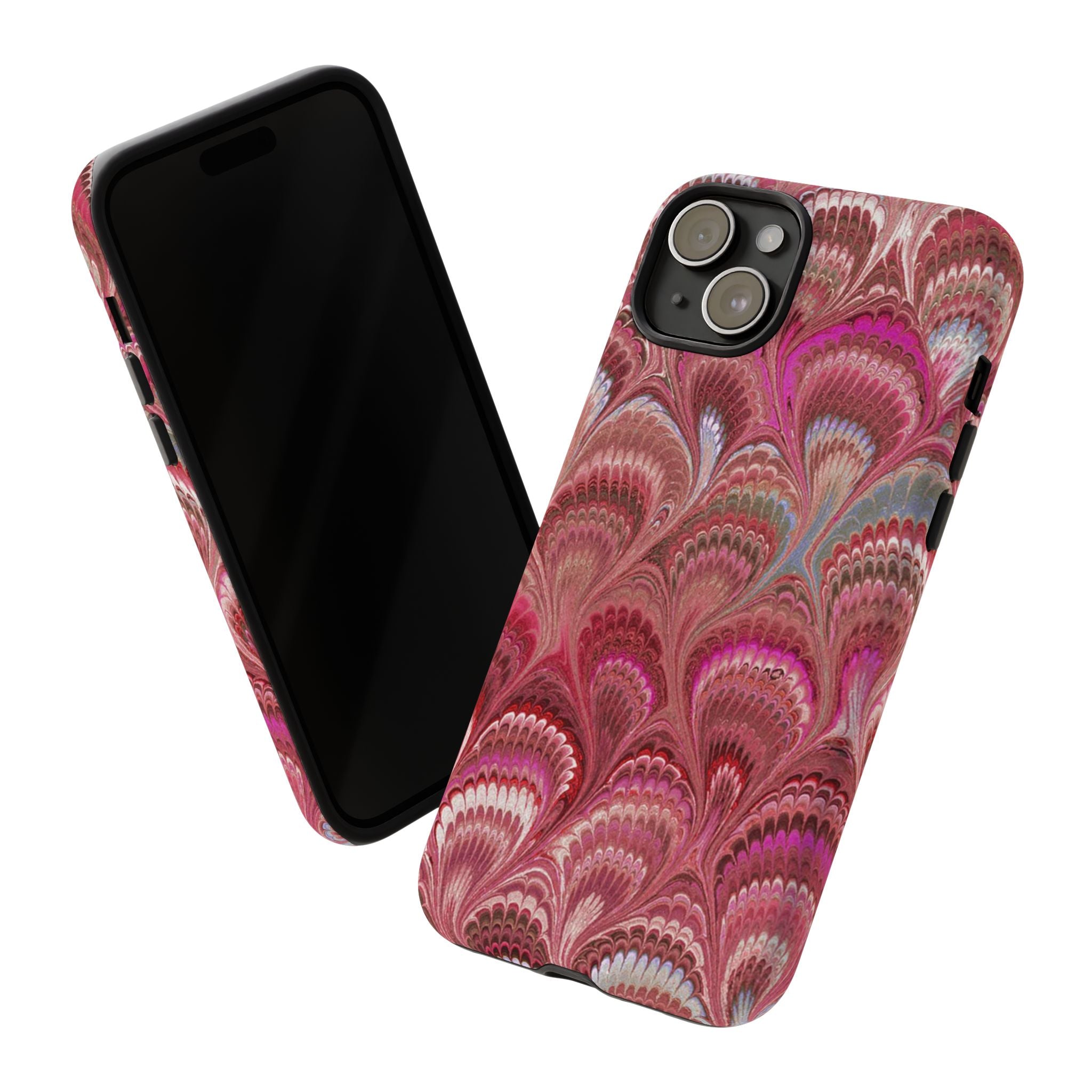 Shades of Pink Marbled Phone Case —  Dual Layer - Tough Protective Phone Cover