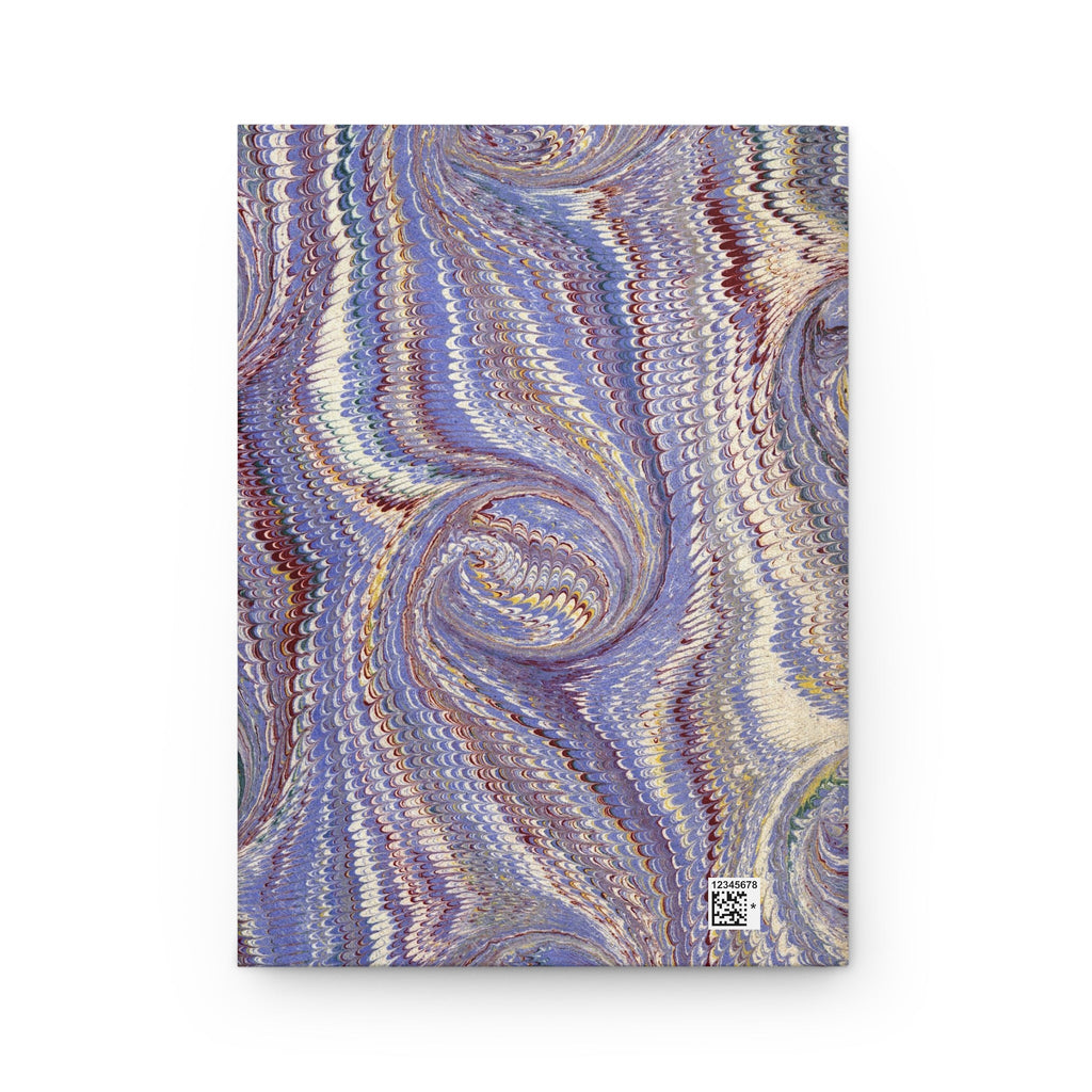Italian Marbled Hardcover Journal, Lavender Purple Matte Lined Paper Diary Notebook, Stationery Gift for Writers, Travelers, Students,