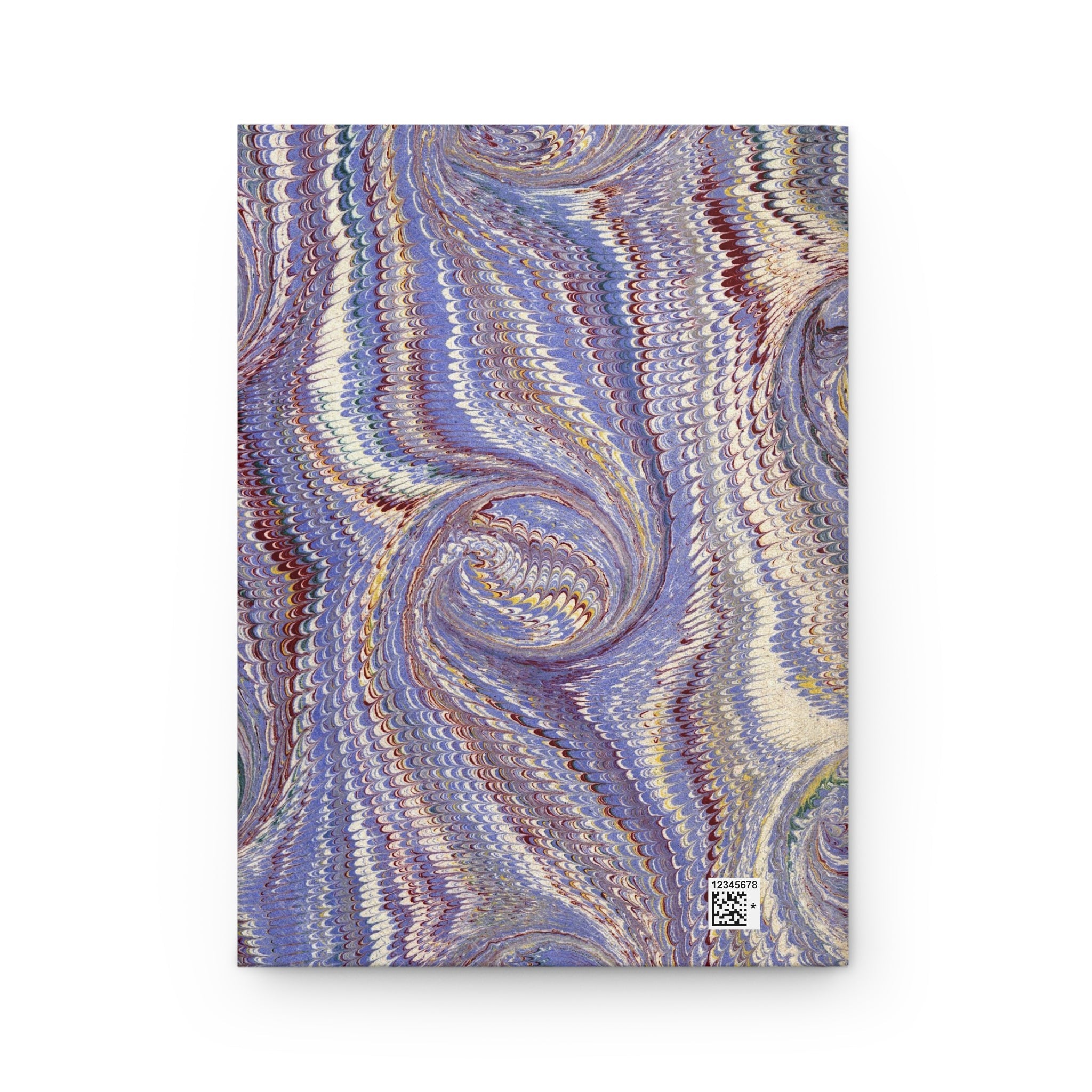 Italian Marbled Hardcover Journal, Lavender Purple Matte Lined Paper Diary Notebook, Stationery Gift for Writers, Travelers, Students,