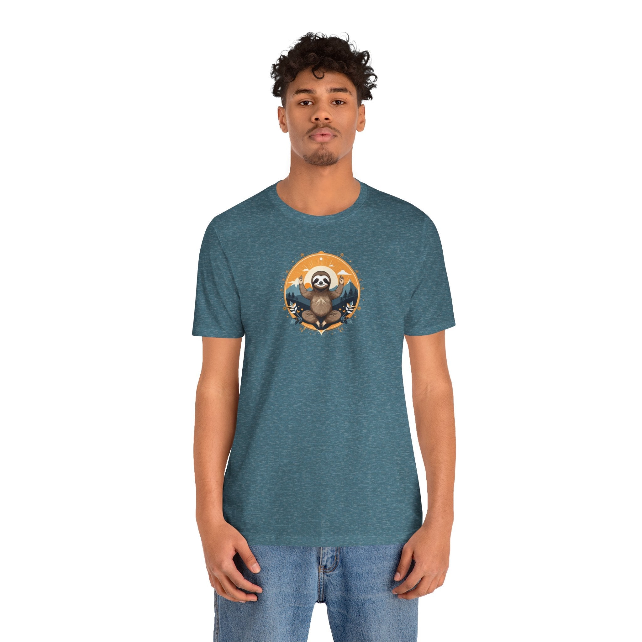 Sloth Yoga Unisex Jersey Tee - Soft Cotton Comfort - DipaliZ
