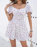 Off-Shoulder Ditsy Floral Dress 