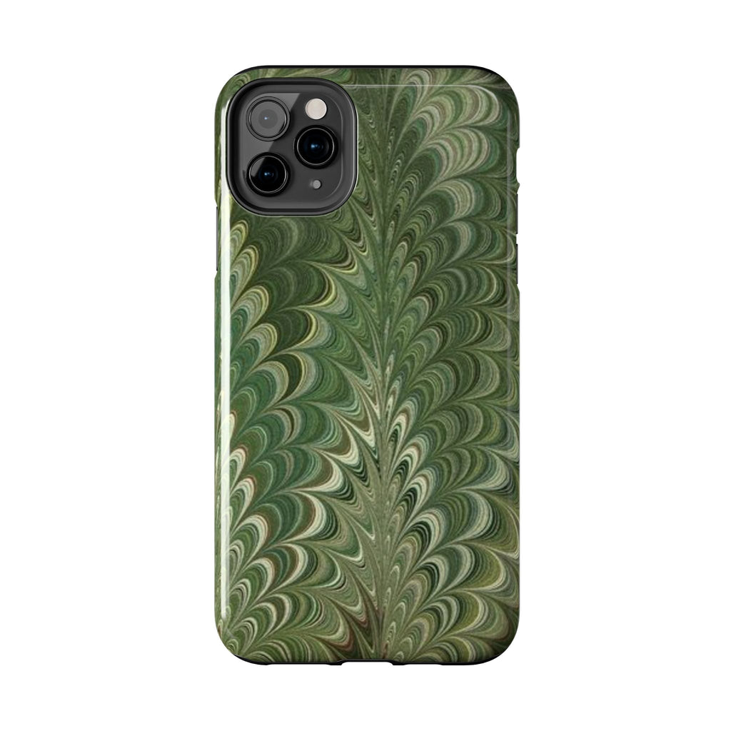 Deep Green Marble Italian Durable Phone Case