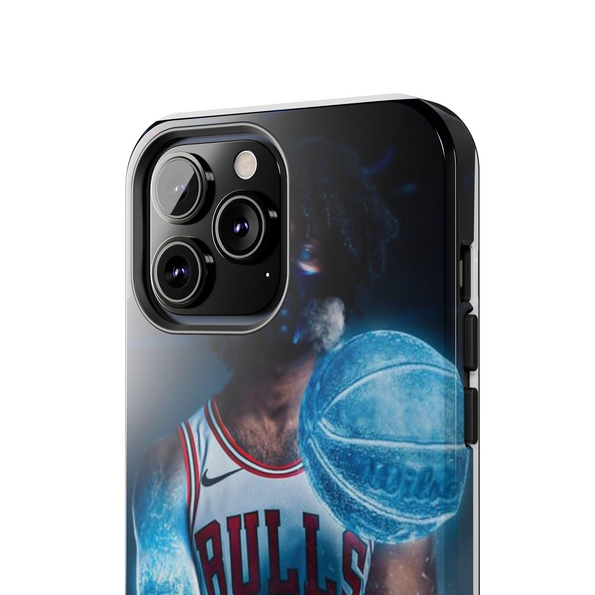 Coby White Chicago Bulls NBA Basketball Printed Tough Phone Case for iPhone & Samsung Galaxy - Dynamic Player Action Design