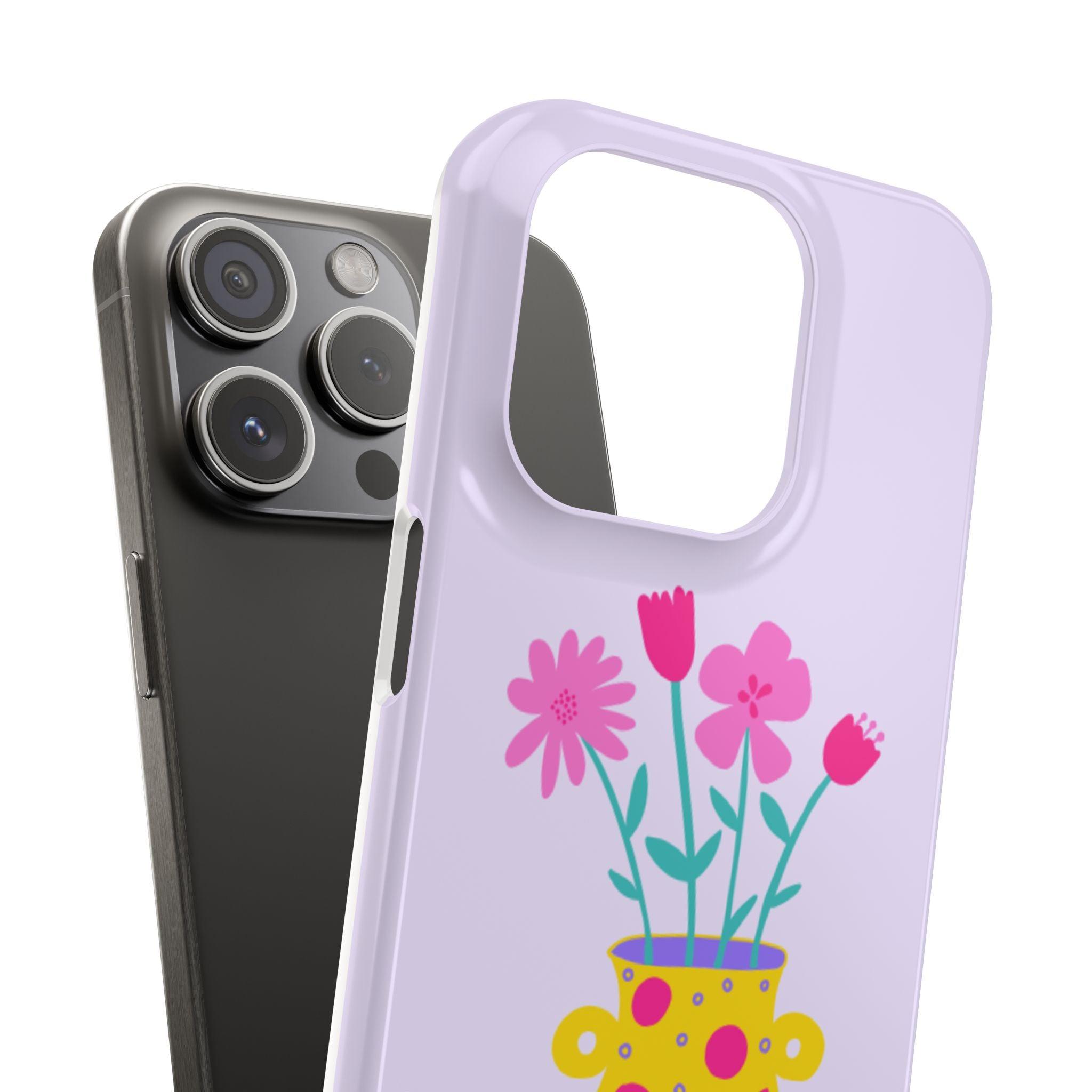 Floral Pot Phone Case – Bloom with Style Everywhere You Go