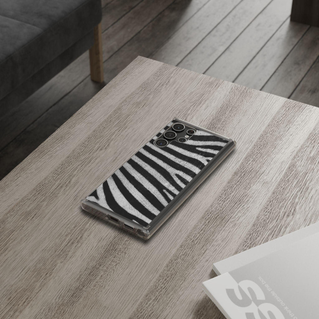 Clear Cases Black and White Zebra Stripes